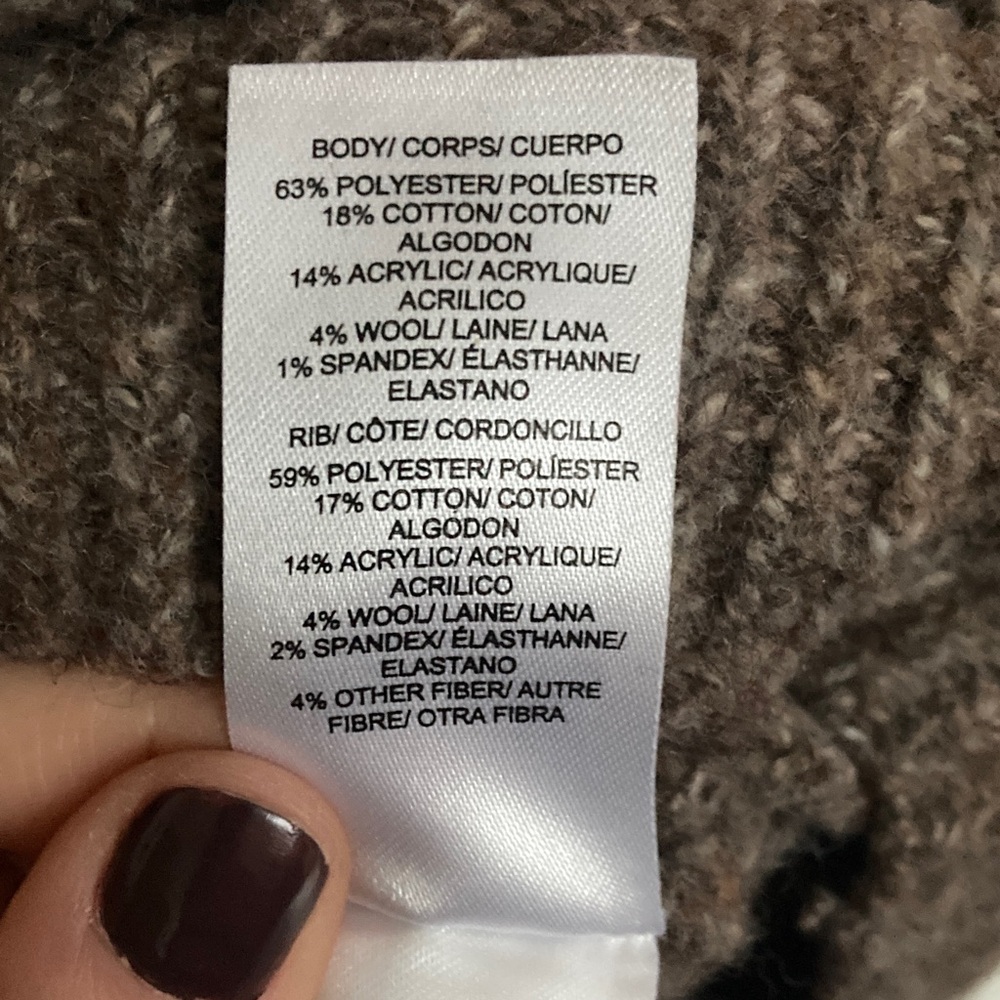 Lucky Brand crew neck brown and tan sweater - Picture 4 of 4